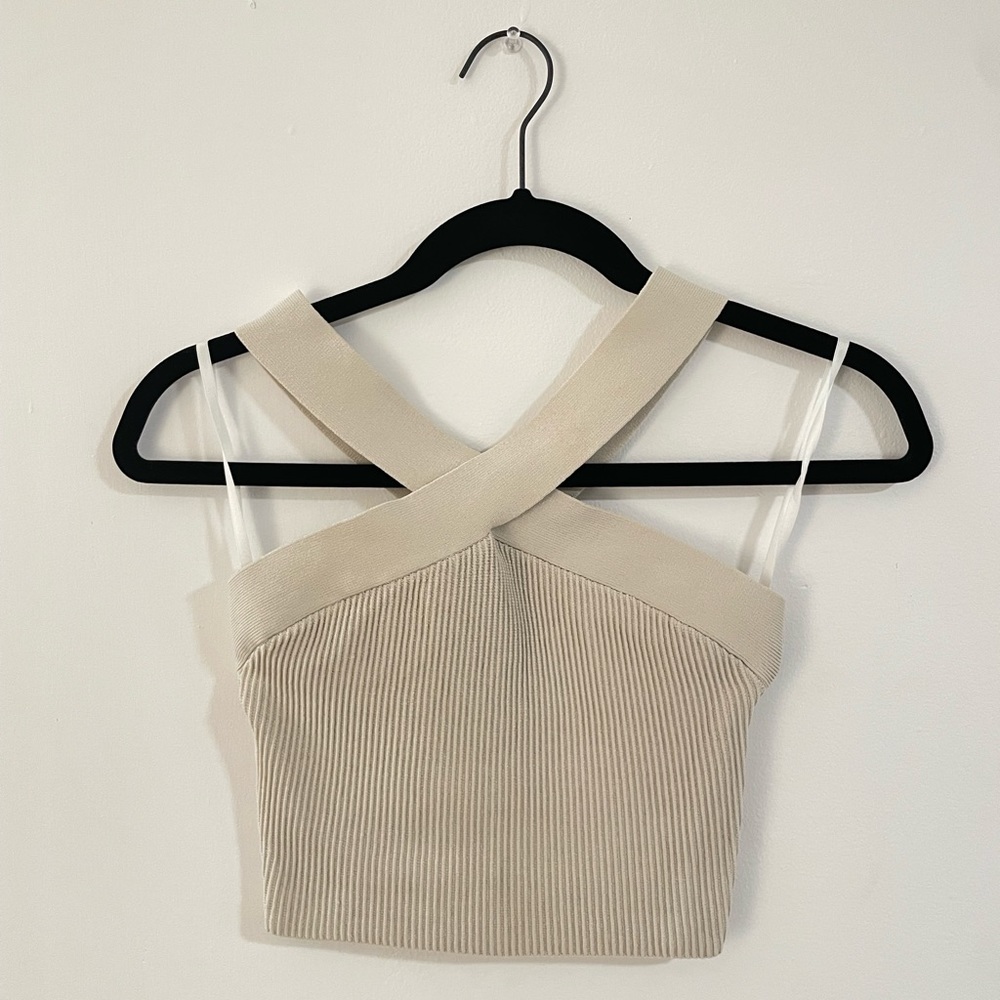 Criss Cross Sculpt Knit Aritzia